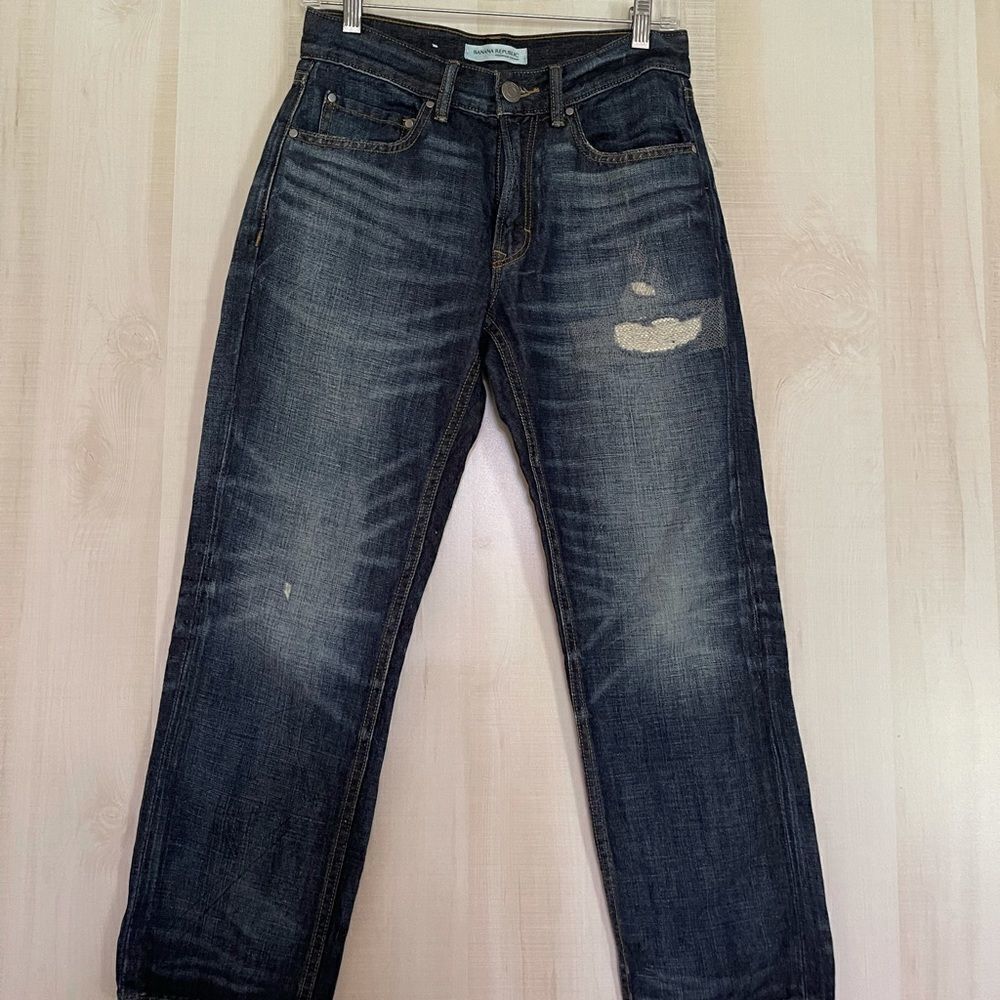 Banana Republic distressed boyfriend jeans, 25s‎